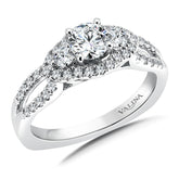 Three Stone Diamond Engagement Ring